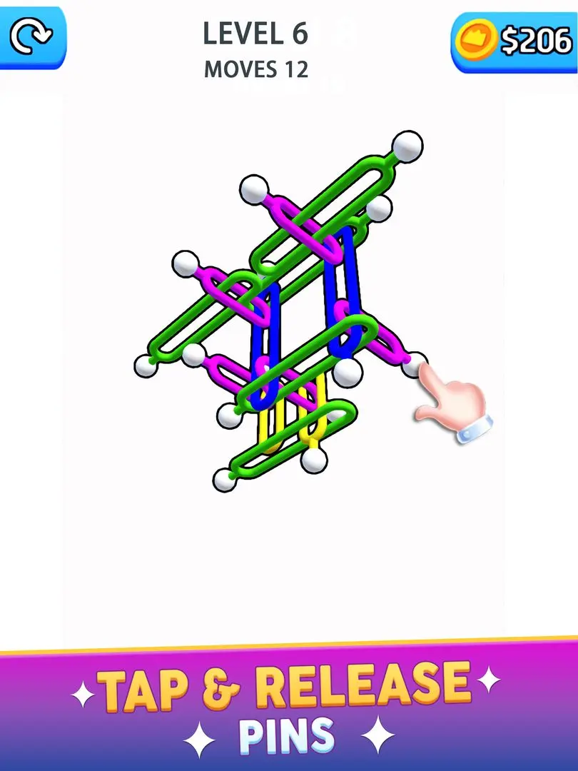 Pin Away Puzzle - Tap It Out | Play free on idolsgift!